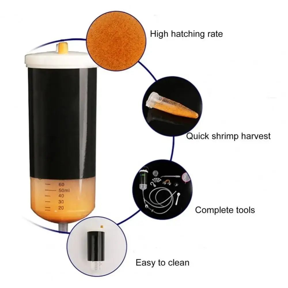 Artemia Brine Shrimp Hatchery Kit EasyHarvest Brine Shrimp Hatchery Bucket Incubator For Fresh Liv 3