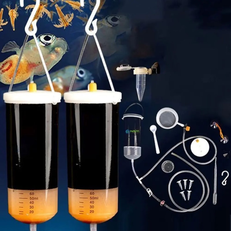 Artemia Brine Shrimp Hatchery Kit EasyHarvest Brine Shrimp Hatchery Bucket Incubator For Fresh Liv 4