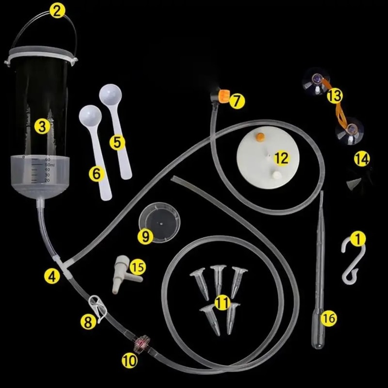 Artemia Brine Shrimp Hatchery Kit EasyHarvest Brine Shrimp Hatchery Bucket Incubator For Fresh Liv 5