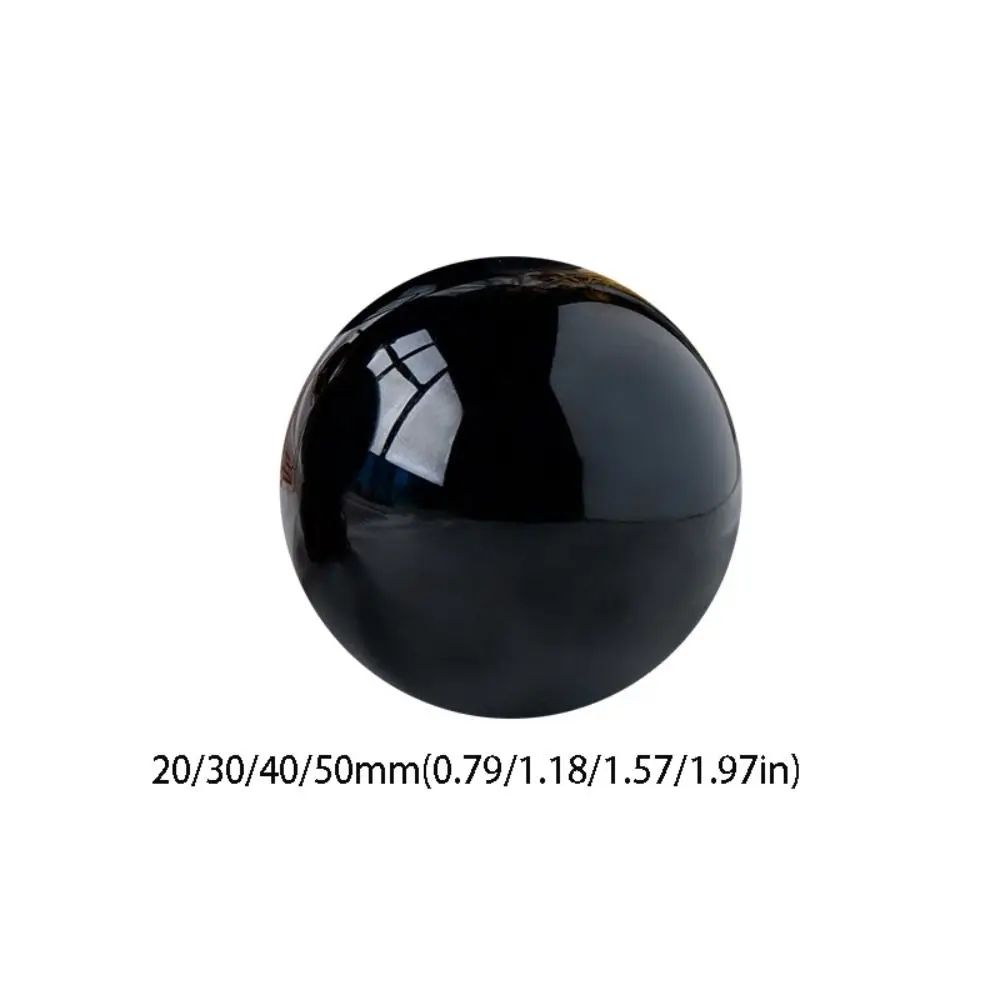 Natural Black Obsidian Sphere Crystal Ball 3050mm Protective Healing Stone For Feng Shui Meditati 6