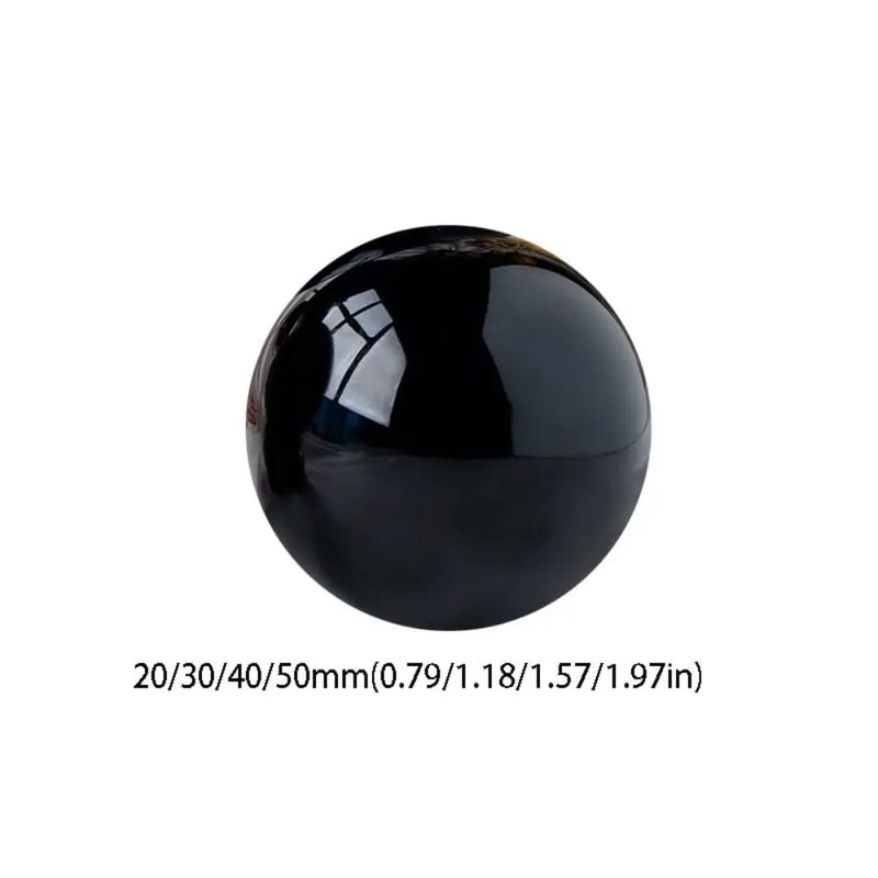 Natural Black Obsidian Sphere Crystal Ball 3050mm Protective Healing Stone For Feng Shui Meditati 6