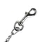 Heavy Duty Metal Chain Dog Leash With Leather Handle ChewProof Strong Dog Lead For Powerful Walks 3