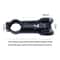 Ultralight 318mm Aluminum Bike Stem Precision Handlebar Stem For MTB Road Gravel 45110mm 5