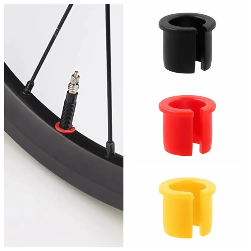 4Pack Bicycle Valve Hole Reducer Sleeves Presta Valve Rim Grommet Adapter For Secure Fit 3