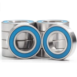 6802 max bike pivot bearings 15x24x5mm (4-pack) - full-ball chrome steel sealed suspension bearings
