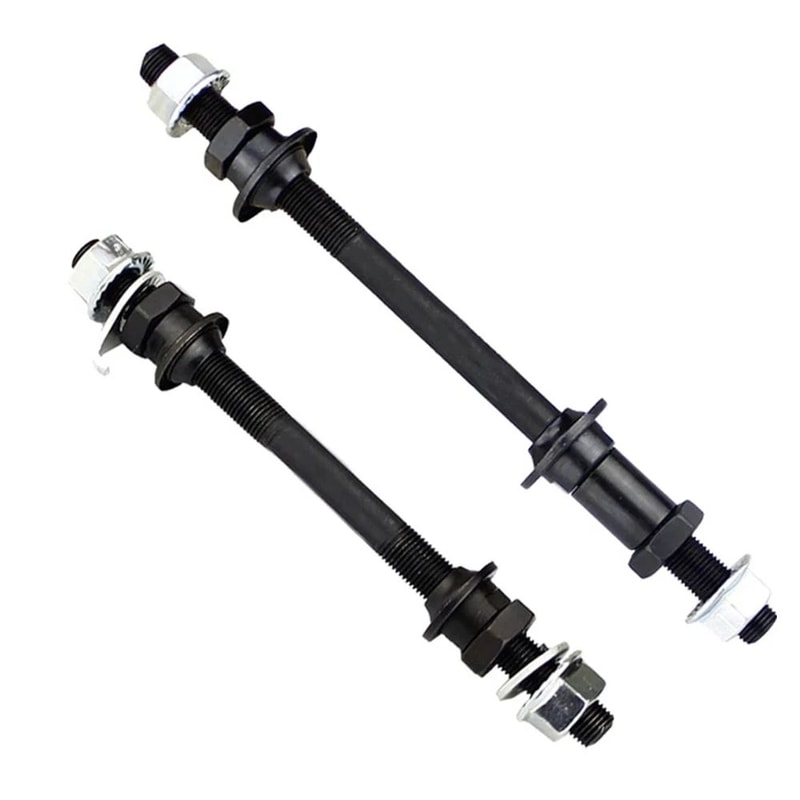 150mm180mm Mountain Bike Axle Solid Steel Wheel Hub Axle Replacement Front Or Rear 3