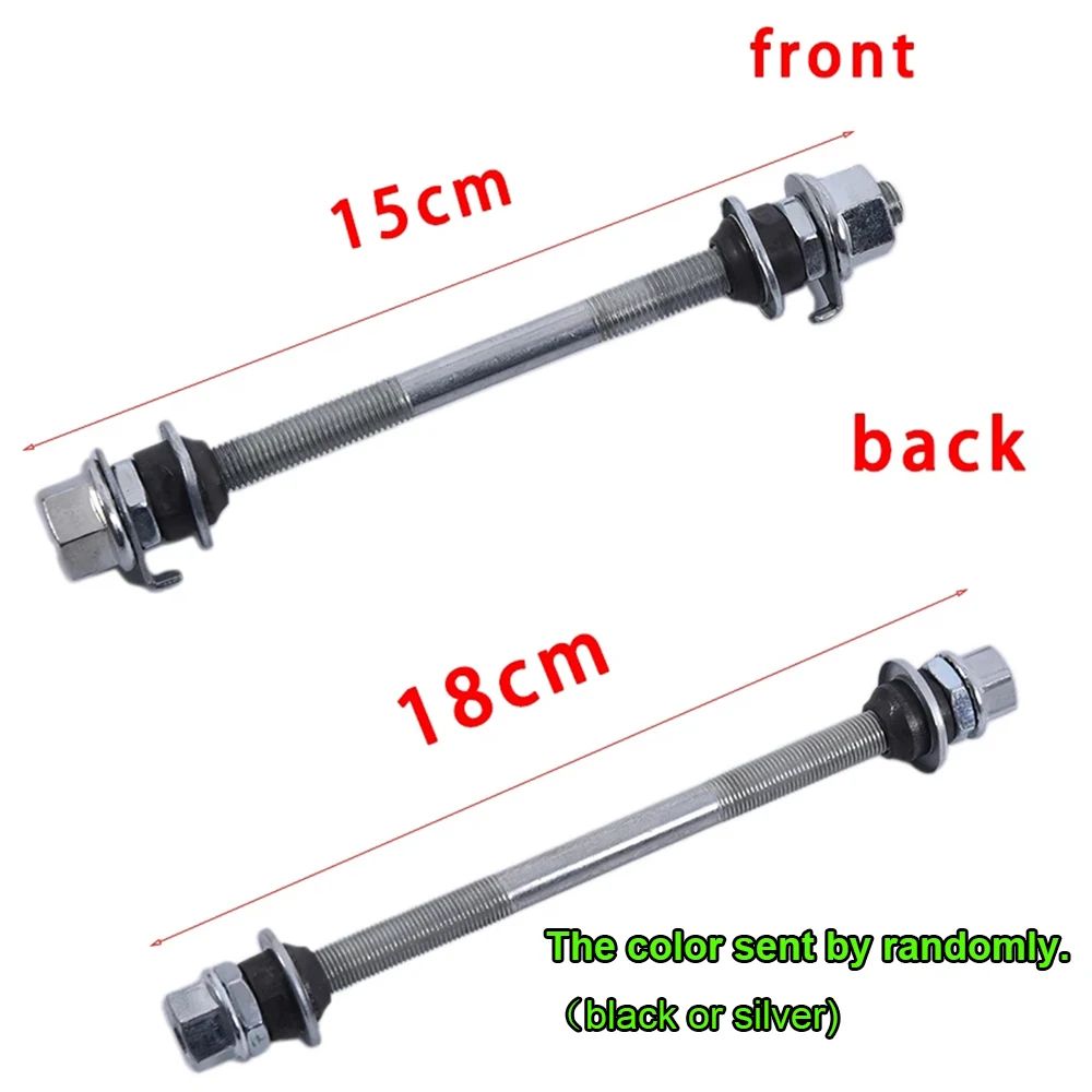 150mm180mm Mountain Bike Axle Solid Steel Wheel Hub Axle Replacement Front Or Rear 4
