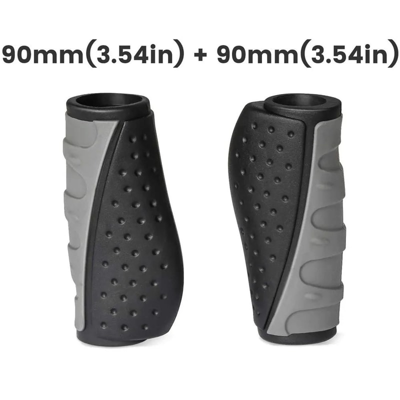 Ergonomic AntiSlip Rubber Mountain Bike Grips ShortLong MTB Handle Grips For Comfort Control 6
