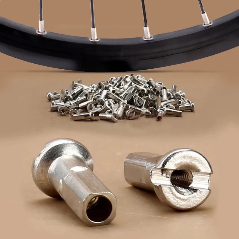 14G 2mm Bike Spoke Nipple Set 10Pack Durable Replacement Nipples For MTB Road Wheel Repairs 1