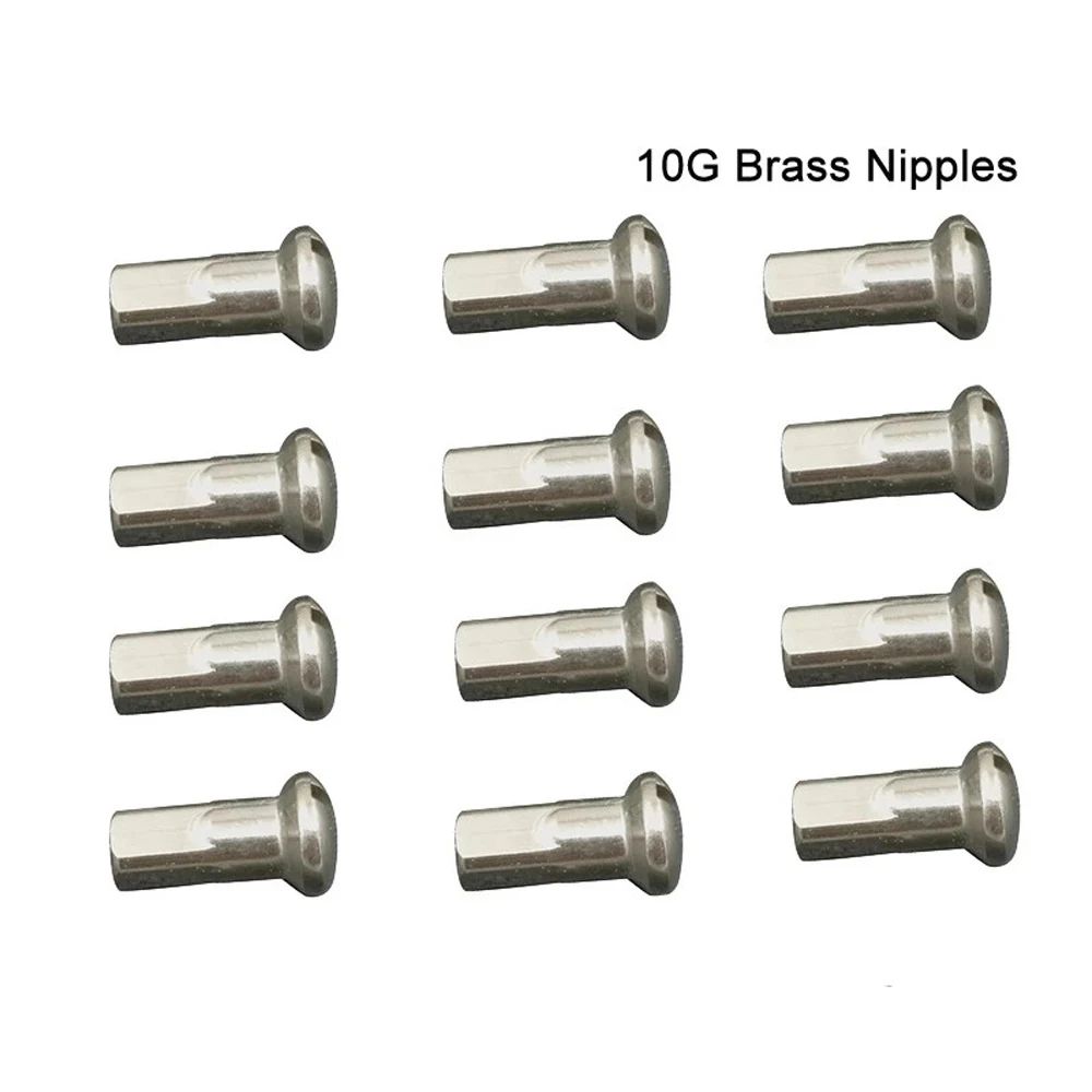 14G 2mm Bike Spoke Nipple Set 10Pack Durable Replacement Nipples For MTB Road Wheel Repairs 3