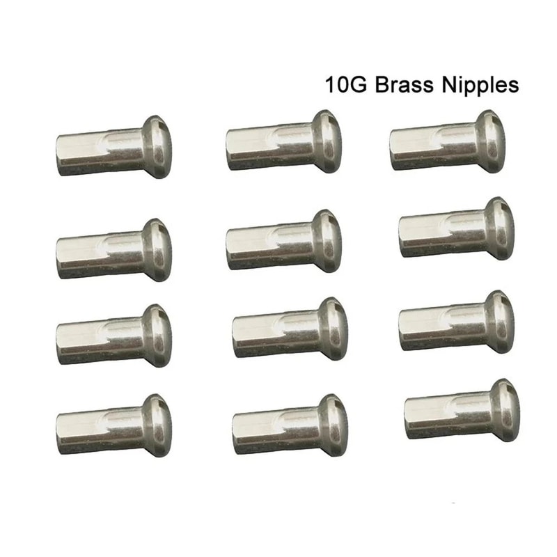 14G 2mm Bike Spoke Nipple Set 10Pack Durable Replacement Nipples For MTB Road Wheel Repairs 3