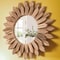 12Inch Rustic Wood Wall Mirror Farmhouse Sunburst Decorative Vanity Mirror 4