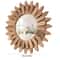 12Inch Rustic Wood Wall Mirror Farmhouse Sunburst Decorative Vanity Mirror 5