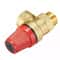 Brass Automatic Boiler Safety Valve With Pressure Gauge WallMounted Water Heater Drain Relief Val 2