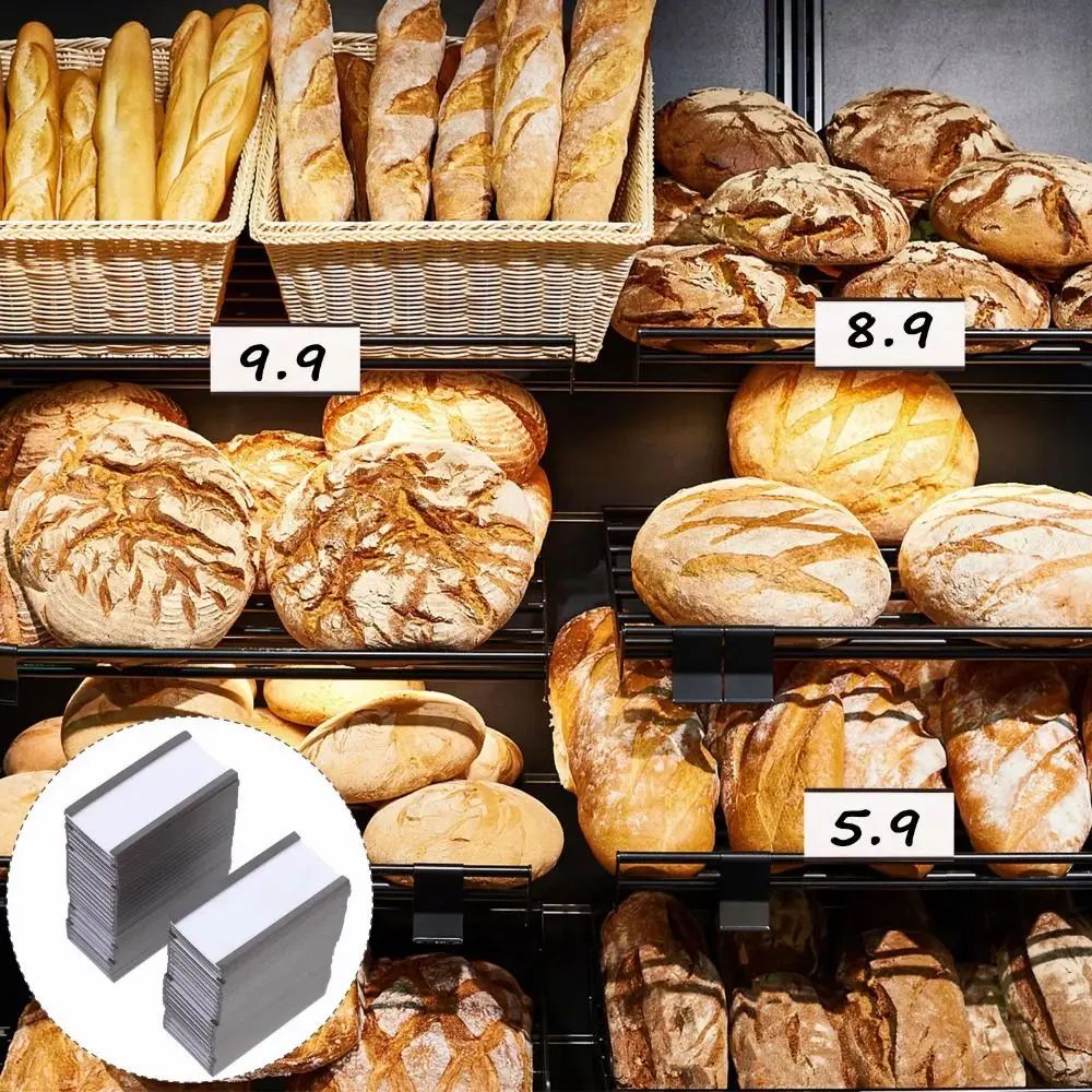 Magnetic CChannel Label Holder Set With Protective Film Reusable Warehouse Shelf Labels With Stron 5