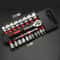 12Piece Metric Ratchet Socket Set Portable Motorcycle Bike Repair Tool Kit 2