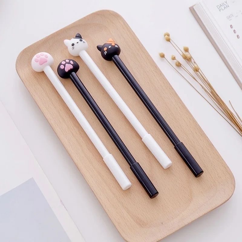 Kawaii Cat Claw Gel Pen Set 10Pack Smooth Black Ink Cute Writing Pens For Aesthetic Stationery 2