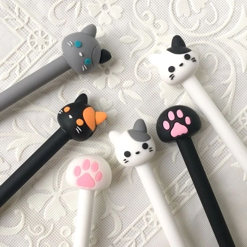 Kawaii Cat Claw Gel Pen Set 10Pack Smooth Black Ink Cute Writing Pens For Aesthetic Stationery 3