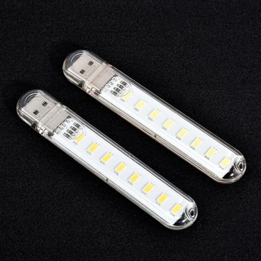 8LED Mini USB Lamp Portable USB LED Light For Camping Reading Power Bank Use 0