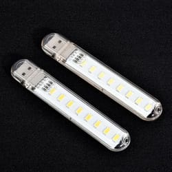 8-led mini usb lamp - portable usb led light for camping, reading & power bank use