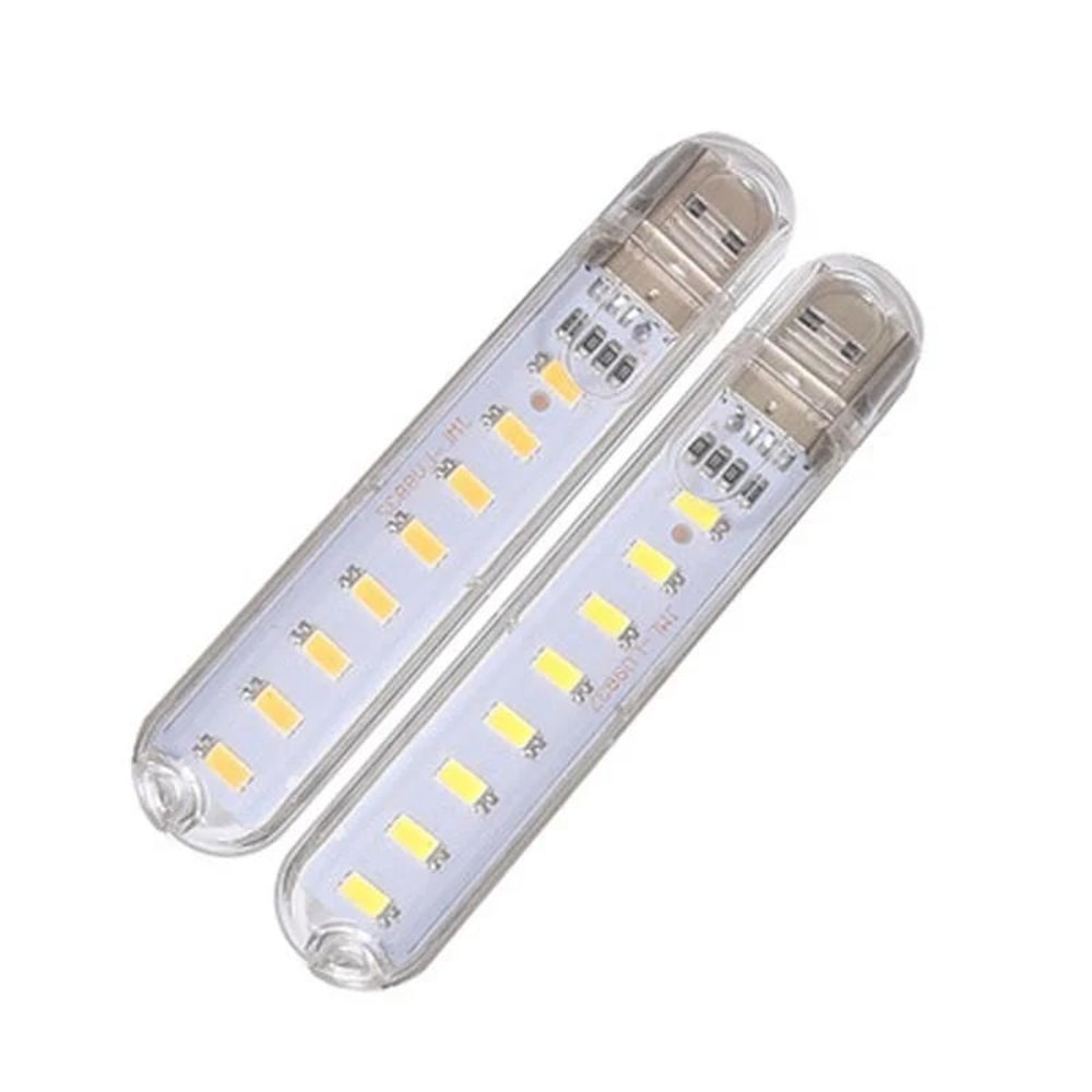 8LED Mini USB Lamp Portable USB LED Light For Camping Reading Power Bank Use 4