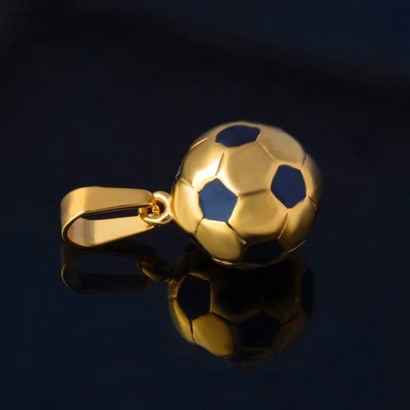 Stainless Steel Football Necklace For Men Sports Pendant Necklace Gift For Football Fans 5
