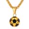 Stainless Steel Football Necklace For Men Sports Pendant Necklace Gift For Football Fans 6