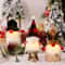 LightUp Christmas Gnome Pendant Ornament Plush Santa Doll Tree Decor With Warm LED Glow 5