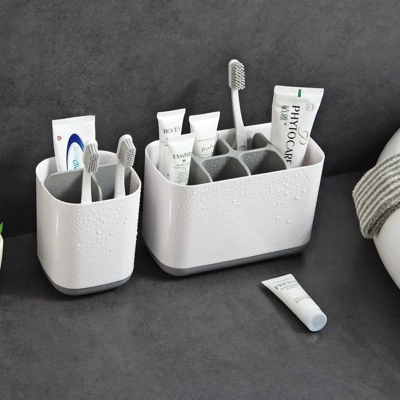 WallMounted Electric Toothbrush Holder Toothpaste Holder Set Detachable Bathroom Storage Rack Org 0
