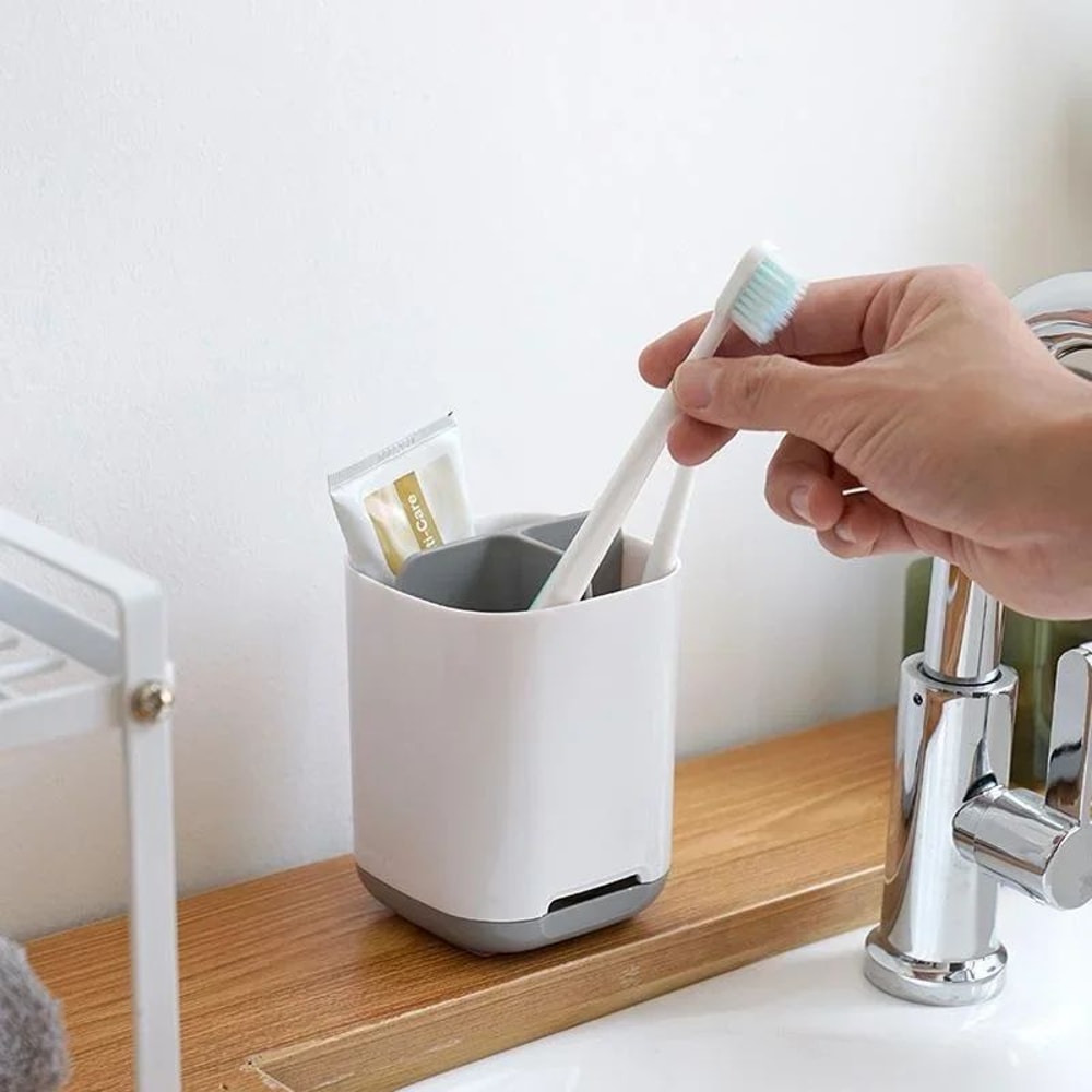 WallMounted Electric Toothbrush Holder Toothpaste Holder Set Detachable Bathroom Storage Rack Org 4