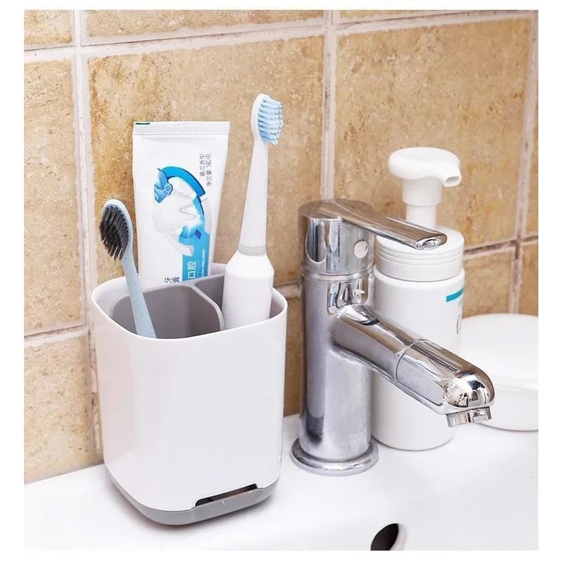 WallMounted Electric Toothbrush Holder Toothpaste Holder Set Detachable Bathroom Storage Rack Org 5