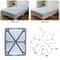StayPut Adjustable Bed Sheet Holder Straps With 12 Clips NonSlip Mattress Sheet Clips Elastic Gri 1