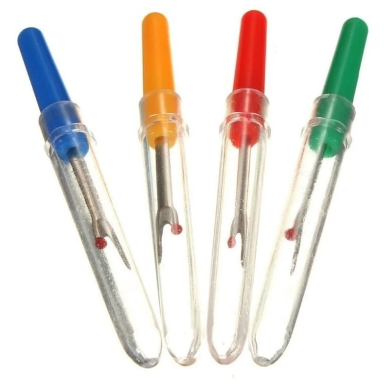 4Piece Seam Ripper Thread Cutter Set Plastic Handle Stitch Unpicker Tools 3