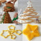 6Piece 3D Christmas Cookie Cutter Set Tree Star Shapes For Festive Baking 0