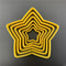 6Piece 3D Christmas Cookie Cutter Set Tree Star Shapes For Festive Baking 5