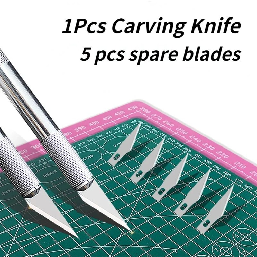 Precision Craft Knife Set For Scrapbooking Paper Carving Sharp Hobby Cutting Tool 0