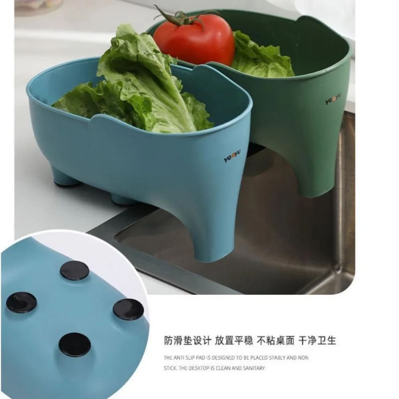 Elephant Sink Strainer Hanging Drain Basket Cute Kitchen Sink Organizer For Food Scraps Produce R 4