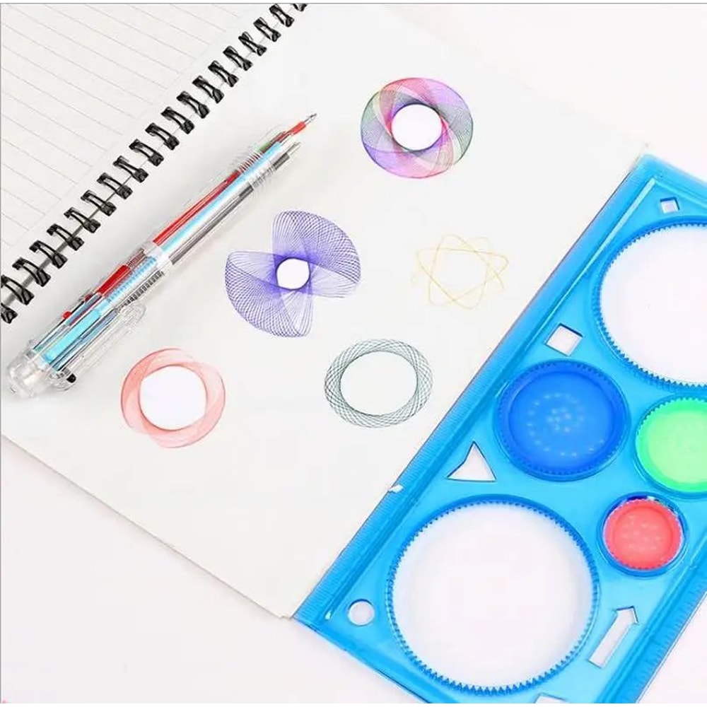 Multifunctional Geometry Ruler Drawing Template Geometric Stencil Puzzle Tool For Students And Ar 3