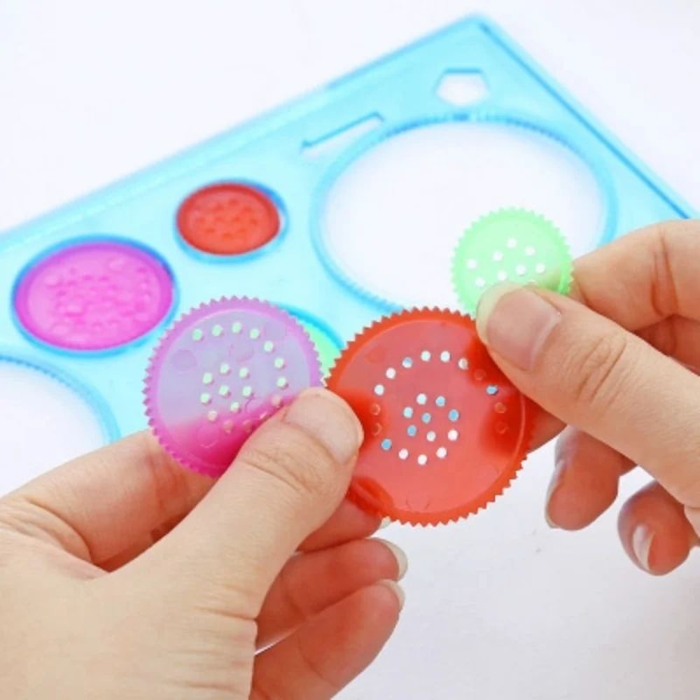 Multifunctional Geometry Ruler Drawing Template Geometric Stencil Puzzle Tool For Students And Ar 5