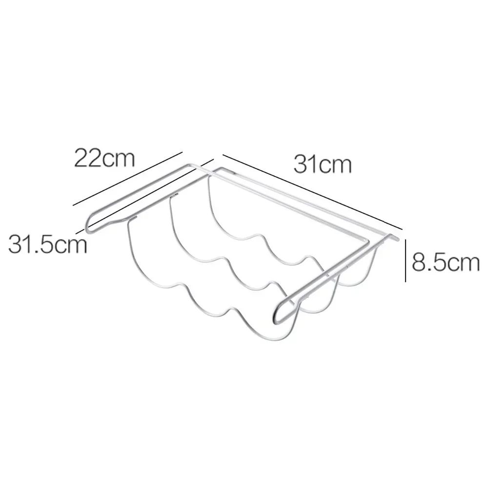 Refrigerator Organizer UnderShelf Bottle Rack Fridge Shelf Organizer For Beer Wine Storage 5