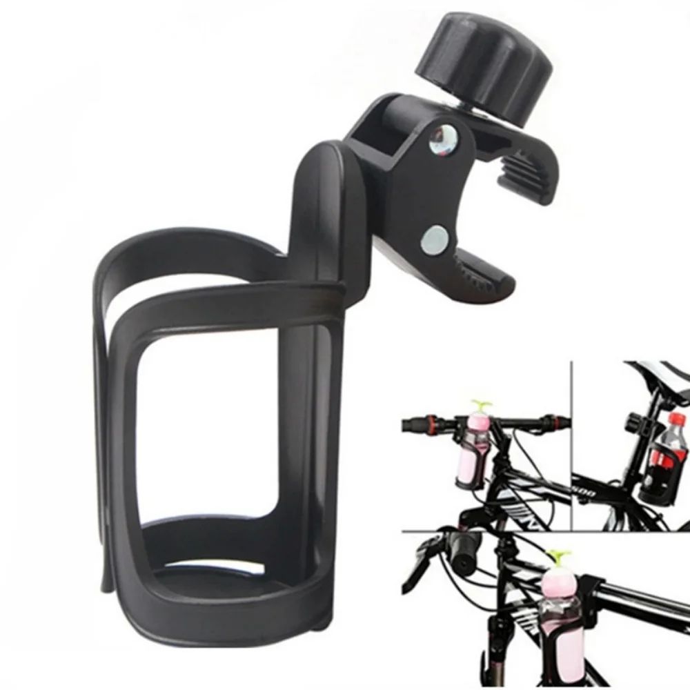 360 Rotating Bike Bottle Holder Stroller Cup Holder Universal Handlebar Bottle Cage Mount 1