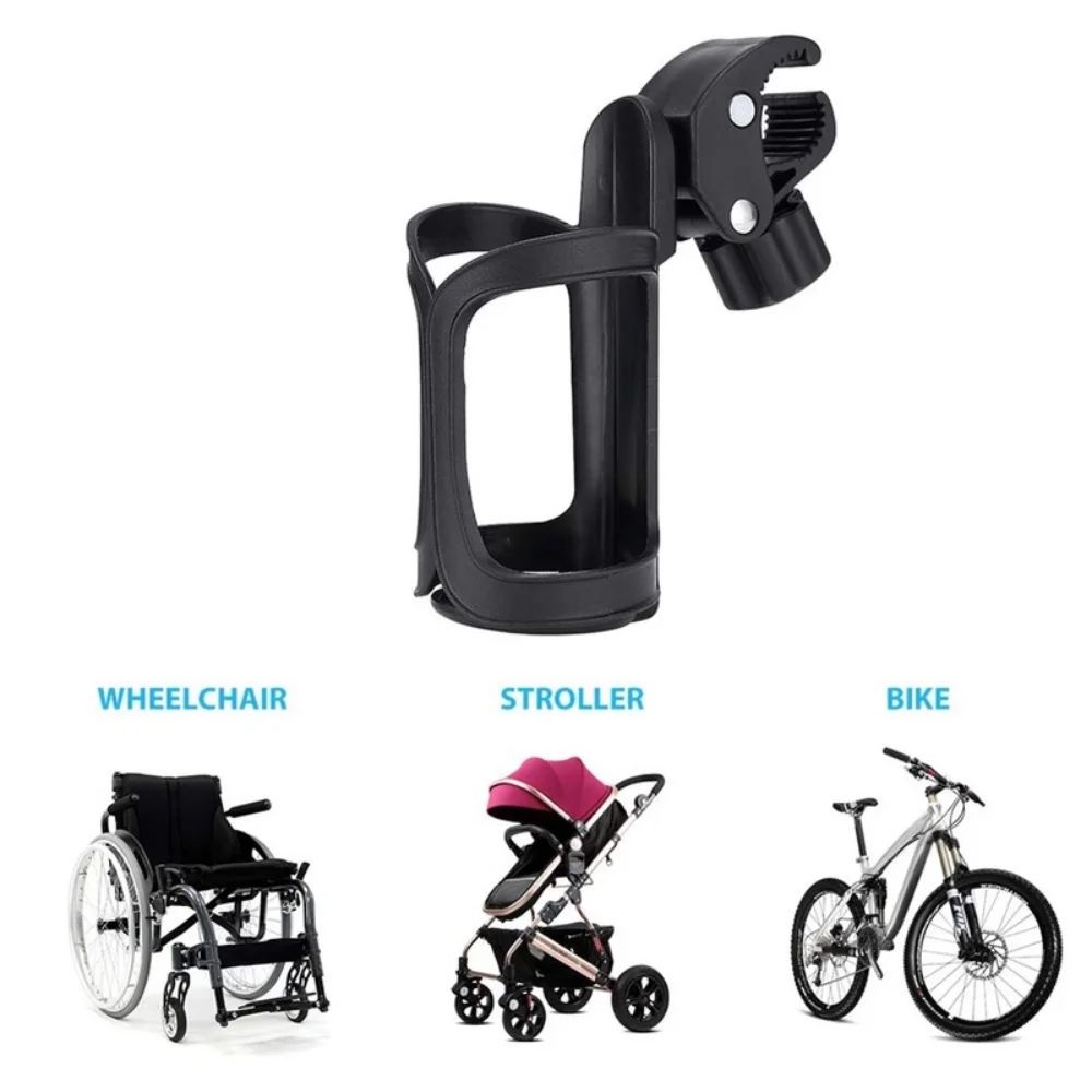360 Rotating Bike Bottle Holder Stroller Cup Holder Universal Handlebar Bottle Cage Mount 2