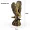 Vintage Brass Eagle Figurine Desk Ornament Antique Copper Eagle Statue For Home Office Decor 5
