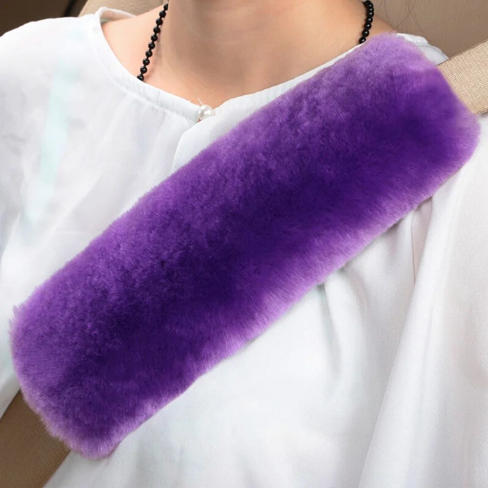 Soft Plush Seat Belt Cover Seatbelt Shoulder Pad Neck Shoulder Comfort Car Seat Belt Cushion 1 P 6