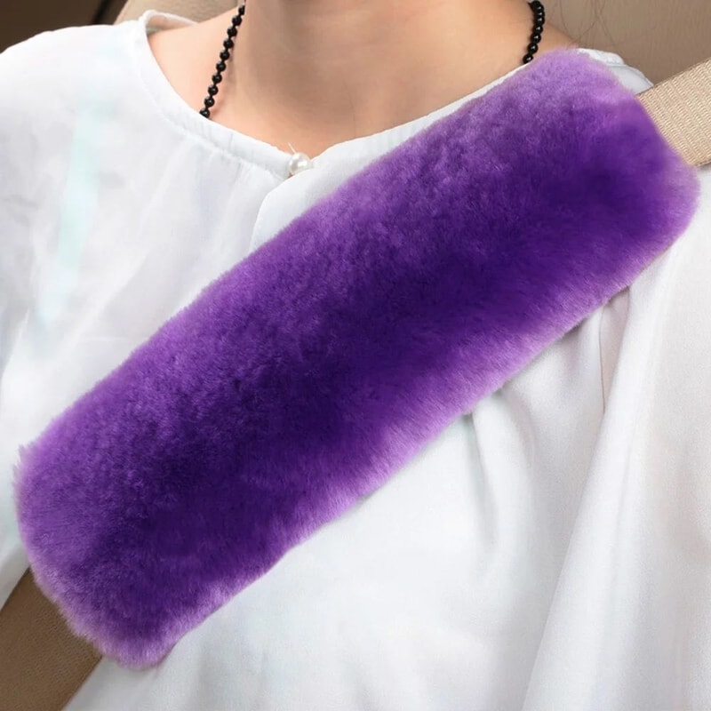 Soft Plush Seat Belt Cover Seatbelt Shoulder Pad Neck Shoulder Comfort Car Seat Belt Cushion 1 P 6