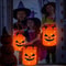 LED LightUp Pumpkin TrickorTreat Bucket Collapsible Reusable Halloween Candy Basket 1