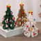 Wooden Christmas Tree Ornament Nordic Desktop Holiday Decor Mini Table Centerpiece 0