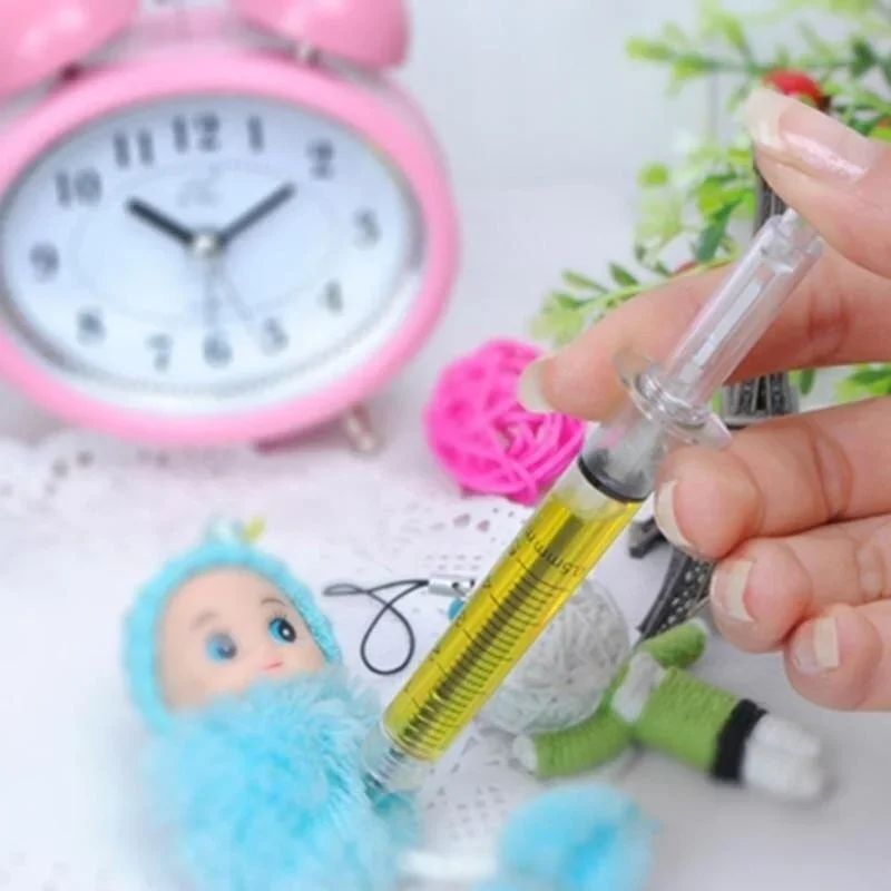4Pack Funny Syringe Pen Set Creative Stationery Ballpoint Pens For Students Gifts 3