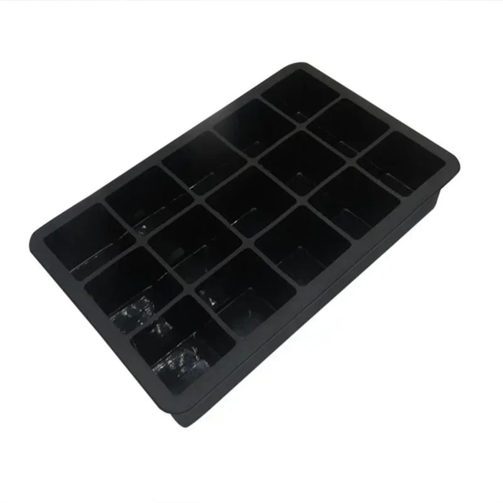 15Grid Silicone Ice Cube Tray For Big SlowMelt Cubes Large Square Ice Mold For Cocktails Whiskey 2