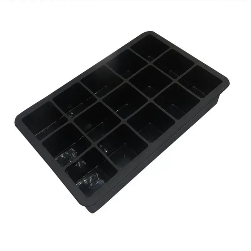 15Grid Silicone Ice Cube Tray For Big SlowMelt Cubes Large Square Ice Mold For Cocktails Whiskey 2